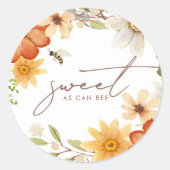 とても甘い |フローラ春ベビーシャワー ラウンドシール (正面)