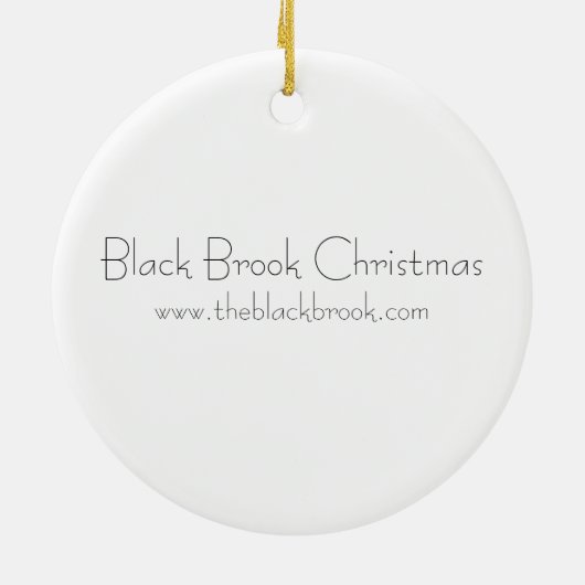 とても男らしいクリスマスの飾り付けをしている セラミックオーナメント (裏面)