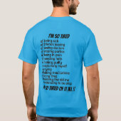 とても疲れた Tシャツ (裏面)