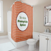 とても素敵なカボチャのスパイス シャワーカーテン (インサイチュ)
