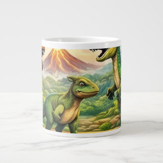 とても素敵なデザインの ジャンボコーヒーマグカップ