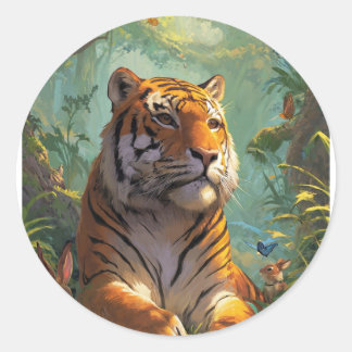 とても素敵なトラ🐯のデザインが施された ラウンドシール