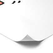 とても素敵な女笑わされるの子ヴィンテージ ポスター (角)