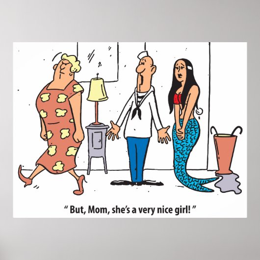 とても素敵な女笑わされるの子ヴィンテージ ポスター (正面)