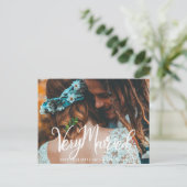 とても結婚したホリデー・エレガント シーズンポストカード (スタンド正面)