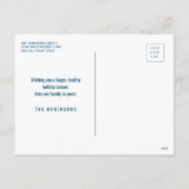 とても結婚したホリデー・エレガント シーズンポストカード (裏面)