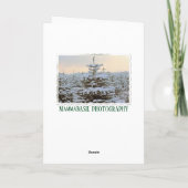 とても美しいクリスマスグリーティングカード! カード (裏面)