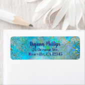 とても美しい虹色のパールがかったきらきらしたマーメイドの鱗 ラベル (インサイチュ)