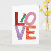 とても腹ペコなケータピラー | 愛 カード (黄色い花)