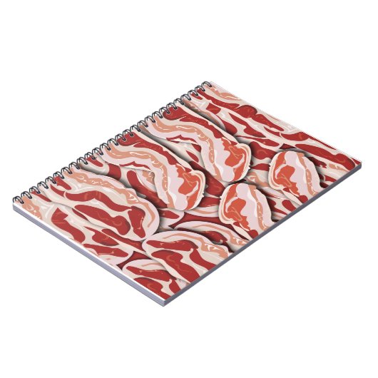 とても良いおもしろいエピック図解入りの、写真付きのベーコンパターンデザイン ノートブック (左側)