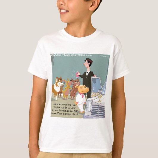 とても裕福な犬 冗談 Tシャツ (正面)