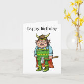 とても誕生日をバイキングする カード (黄色い花)