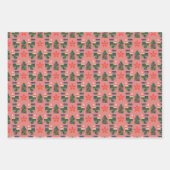 とても陽気なクリスマスのパターン ラッピングペーパーシート (正面2)
