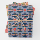 とても陽気なクリスマスのパターン ラッピングペーパーシート (インサイチュ)