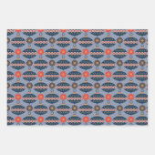 とても陽気なクリスマスのパターン ラッピングペーパーシート (正面)