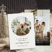 とても陽気なクリスマスのモダン写真 シーズンカード