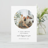 とても陽気なクリスマスのモダン写真 シーズンカード (スタンド正面)