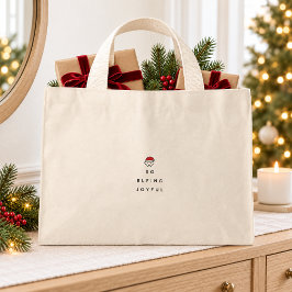 とても陽気なクリスマスエルフのトートバッグ ミニトートバッグ