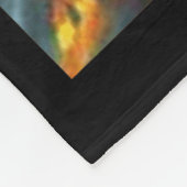 とても陽気なクリスマスガルシアのサンタの休日を過ごす フリースブランケット (角)