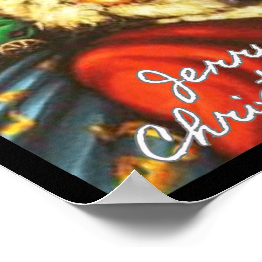 とても陽気なクリスマスガルシアのサンタの休日を過ごす ポスター (角)