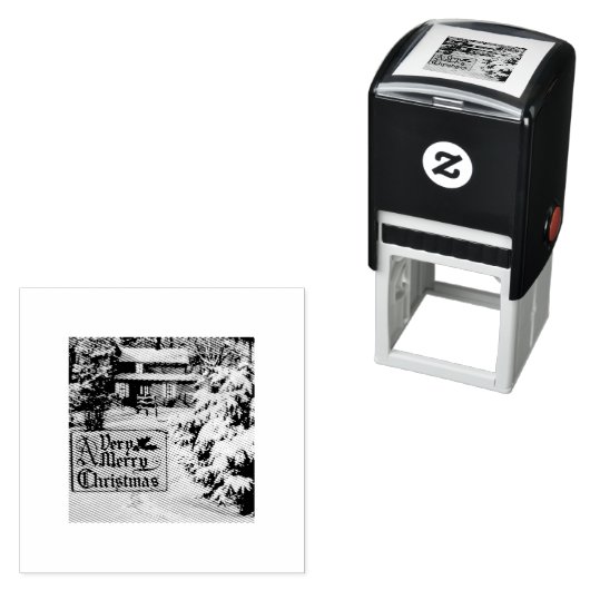 とても陽気なクリスマスクラシックの伝統的冬 セルフインキングスタンプ (インサイチュ)