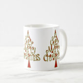 とても陽気なクリスマスツリー コーヒーマグカップ (正面右)