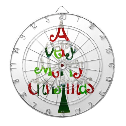 とても陽気なクリスマスツリー ダーツボード (正面)