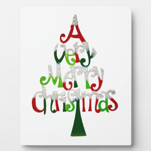 とても陽気なクリスマスツリー フォトプラーク (正面)