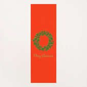 とても陽気なクリスマスリース ヨガマット (正面)