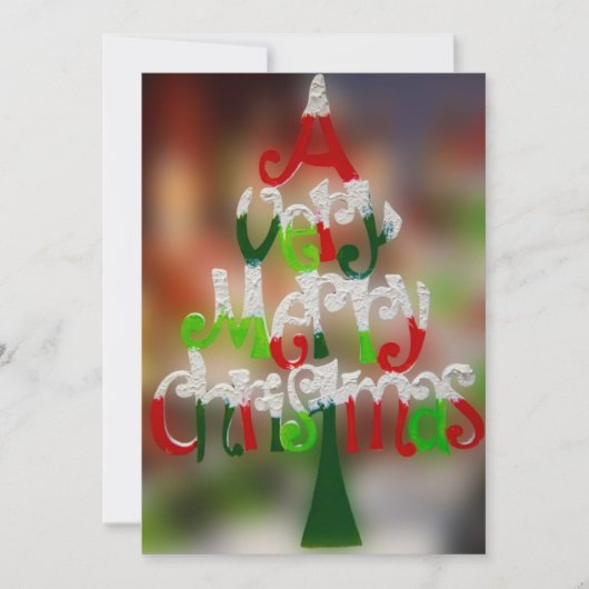 とても陽気なクリスマス招待状 招待状 (正面)