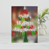 とても陽気なクリスマス招待状 招待状 (スタンド正面)