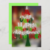 とても陽気なクリスマス招待状 招待状 (正面/裏面)