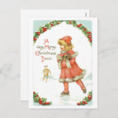 とても陽気なクリスマス親愛 シーズンポストカード (正面/裏面)