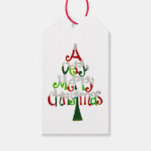 とても陽気なクリスマス ギフトタグ (正面)