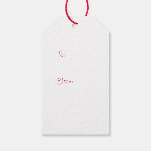 とても陽気なクリスマス ギフトタグ (裏面)