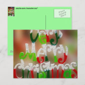 とても陽気なクリスマス シーズンポストカード (正面/裏面)