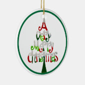 とても陽気なクリスマス セラミックオーナメント (右)