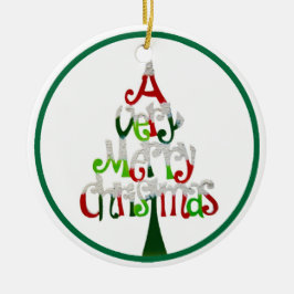 とても陽気なクリスマス セラミックオーナメント