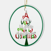 とても陽気なクリスマス セラミックオーナメント (左)