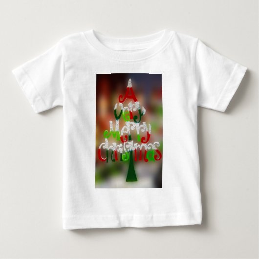 とても陽気なクリスマス ベビーTシャツ (正面)