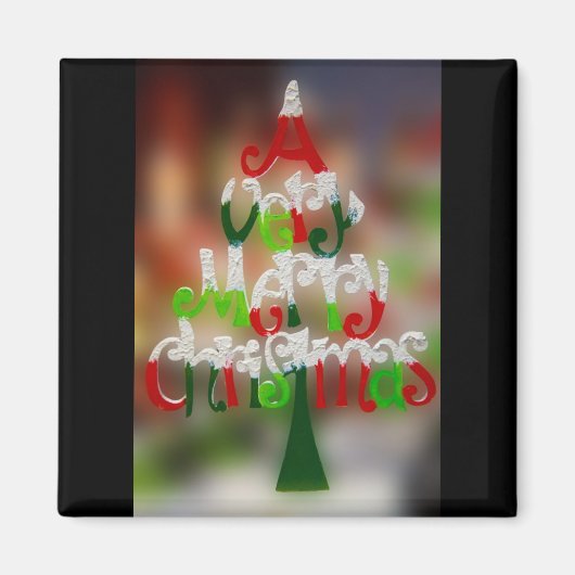 とても陽気なクリスマス マグネット (正面)