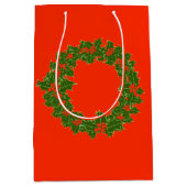 とても陽気なクリスマス ミディアムペーパーバッグ (正面)