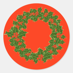 とても陽気なクリスマス ラウンドシール