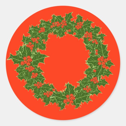 とても陽気なクリスマス ラウンドシール (正面)
