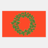 とても陽気なクリスマス 長方形シール (正面)