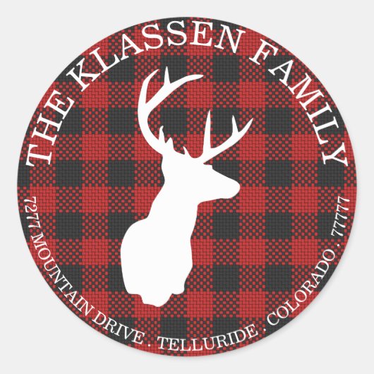 とても陽気なプレイド|封筒シール ラウンドシール (正面)