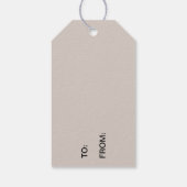 とても青いメリークリスマスストライプ ギフトタグ (裏面)