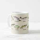 とても魚だらけ  コーヒーマグカップ (正面左)