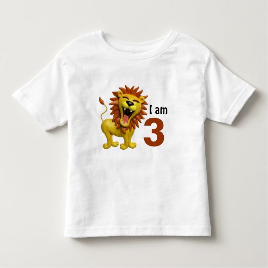 とどろいているライオン トドラーTシャツ (正面)