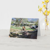 とどろき-それはあなたの誕生日ですか。 ハッピーバースデーカード カード (黄色い花)